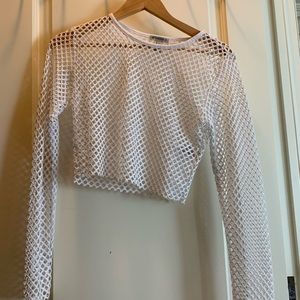 Forever 21 fishnet shirt
